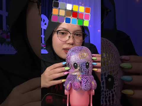 ASMR COLOR CHALLENGE PART 2 #asmrshorts #asmrastri #asmremojichallenge #emojichallenge #asmremoji