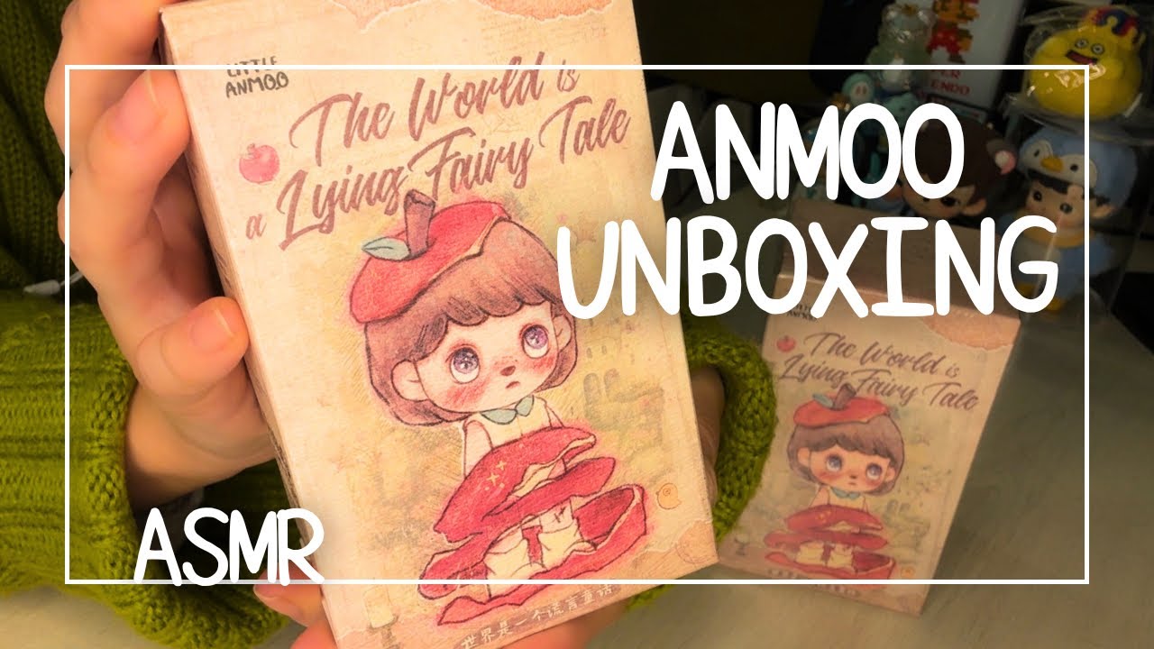 【ASMR開封】ブラインドフィギュア🍎アンムーちゃんお目目きゅるきゅるすぎる🥺