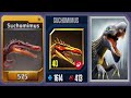 SUCHOMIMUS - Jurassic World The Game Vs Jurassic World Alive Vs Jurassic Park Builder