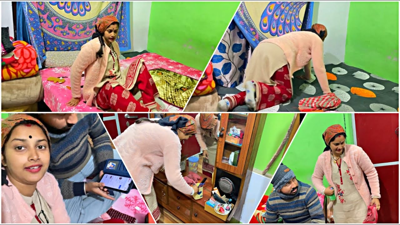 Bedroom Cleaning Vlog Indian bedroom cleaning vlog clothes folding hacks desi cleaning vlog 