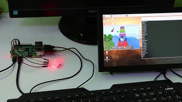 Rainbow interactive bridge using Minecraft Raspberry Pi