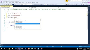 How to create c programme using visual studio 2017.