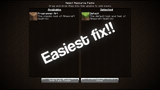 How to fix texturepacks not showing up (all versions!!)