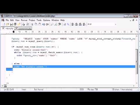 Beginner PHP Tutorial  133 - LIKE With a Search Engine Example Part 4