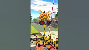 🚨 Detik-Detik Menutup! Perlintasan Kereta Api Paling Mendebarkan!🚉  #keretaapi #perlintasankeretaapi