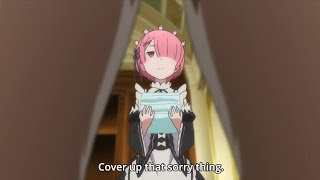 Ram saw Subaru's Sorry thing -Re:Zero