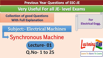 Electrical Machines || Synchronous Machines || Lecture - 1