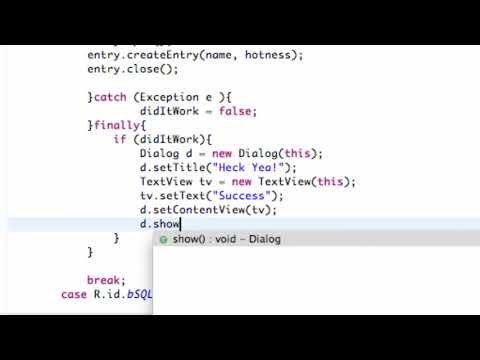 Android Application Development Tutorial   118   How to Create a Dialog