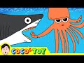 Legendary megalodon met Legendary kraken ㅣdinosaurs animation for childrenㅣCoCosToy