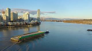 Tug Boat And Barge 4K