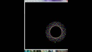 Python Turtle Draw Amazing Circle #Shorts #Ytshorts #pythonprogramming #python