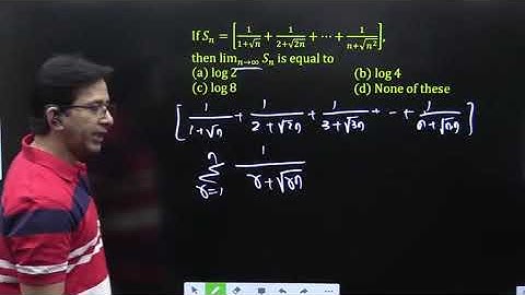If S_n=[1/(1+√n)+1/(2+√2n)+⋯+1/(n+√(n^2 ))], then lim┬(n→∞)⁡〖S_n 〗 is equal to ... 👇 | NIMCET