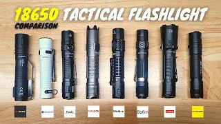 18650 Tactical Flashlight Comparison (ACEBEAM, OLIGHT, KLARUS, FENIX,  SOFIRN, WURKKOS, THRUNITE) screenshot 3
