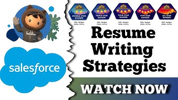 Resume Writing Strategies | Salesforce Trailhead | Quiz Solution