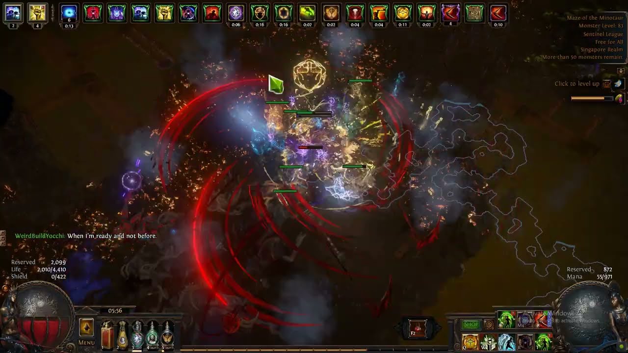 Poe 3.18 Trying 100% Chaos Self-Cast Reap on Occultist before league end