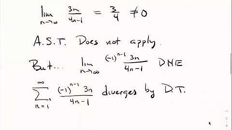 MATH 110 - Section 11.5 The Alternating Series Test
