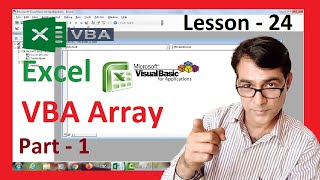 How to use VBA ARRAYS part - 1 | Excel VBA lesson - 24 | Introduction to VBA Array | Static array