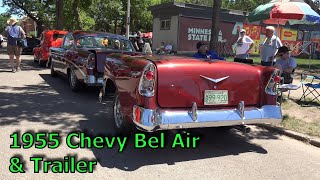 YOU HAVE TO SEE THIS - 1956 Chevy Belair AND A HALF - Front End 56 Chevy as Trailer - MSRA