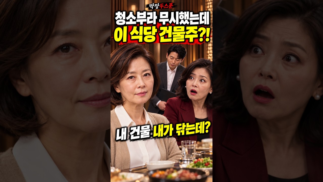 “밥값은 있니?” 청소부라 무시한 동창… 식당 사장의 한마디에 얼어붙었다 썸네일