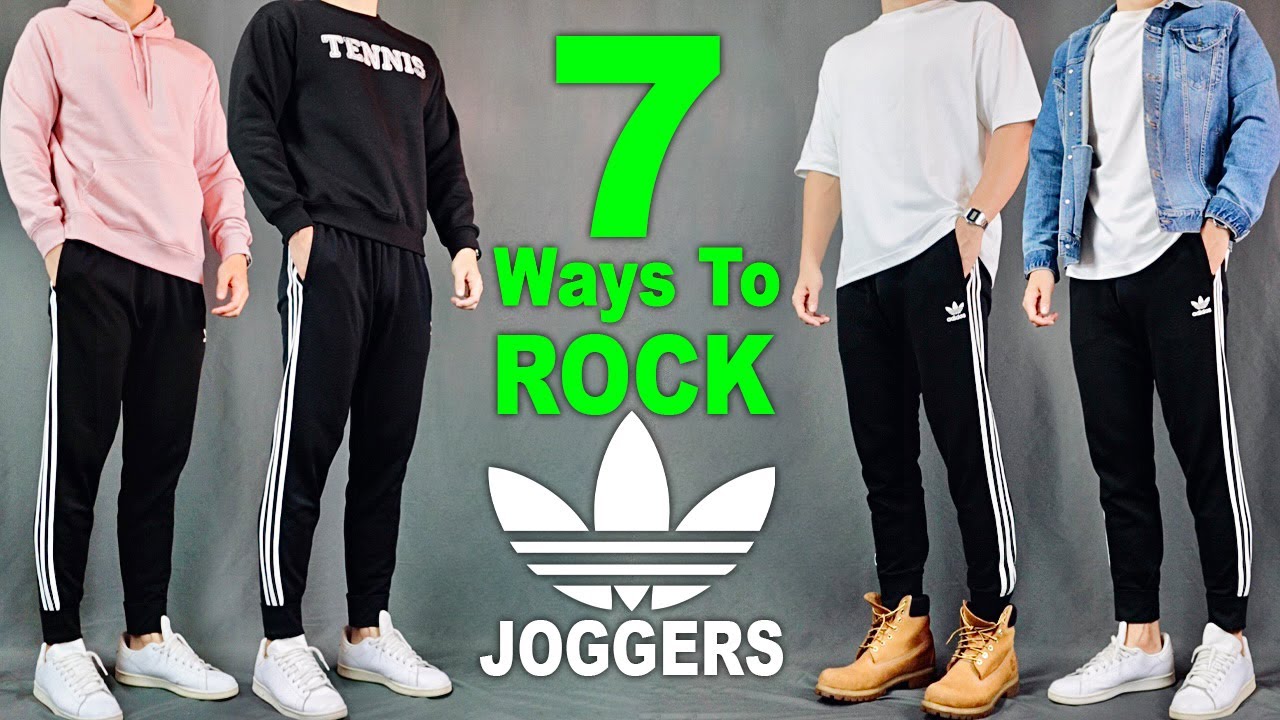 Fracción ajustar comunidad 7 Ways To ROCK Adidas Joggers | Men's Outfit Ideas - YouTube