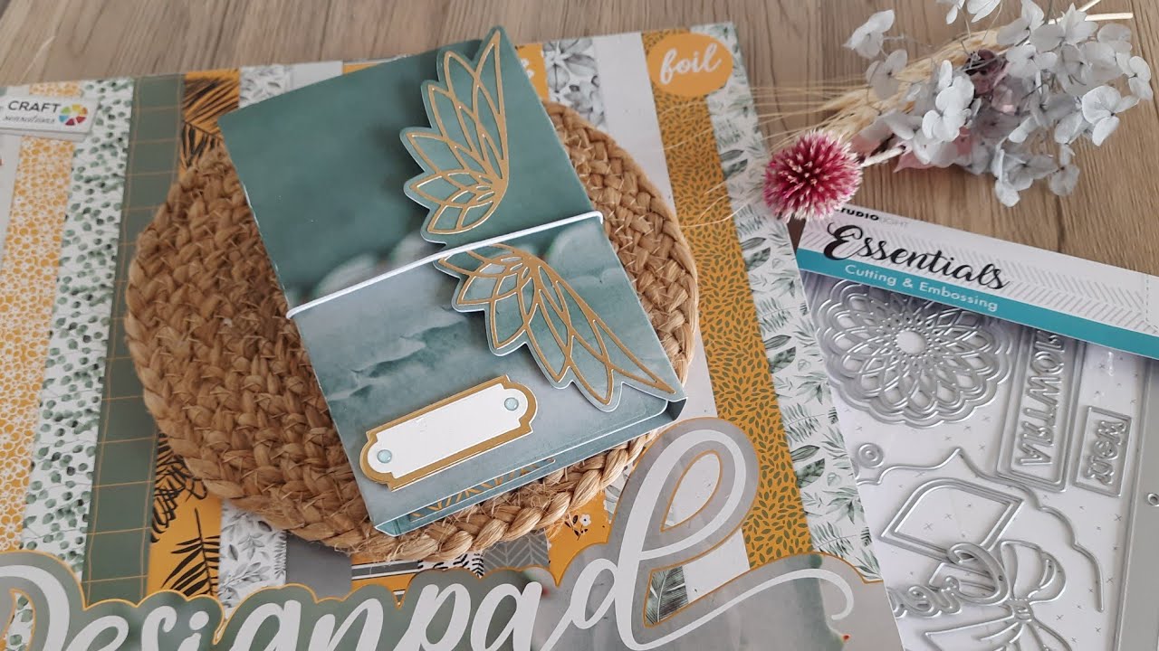 Minialbum basteln, aus Stanze von Studio lights, Traveler´s notebook mit 12x12 Block von #action