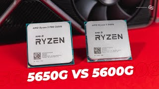 You asked for this  - AMD Ryzen 5 PRO 5650G vs Ryzen 5 5600G