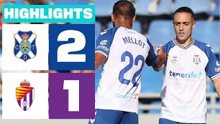 Highlights CD Tenerife vs Real Valladolid (2-1)