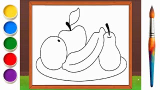 Simple Coloring Video With An Aesthetic Outcome Fruits