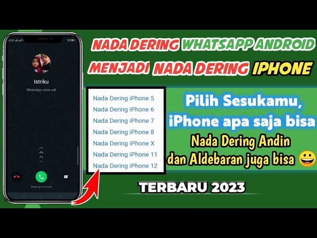 Cara merubah Nada Dering Whatsapp Android menjadi Nada Dering IPhone Terbaru 2023 class=