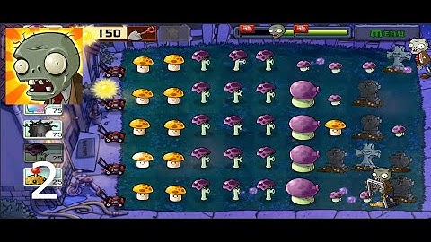 Plants vs Zombies - Gameplay Walkthrough Part 2 - Night: All Levels  (iOS, Android, PC)