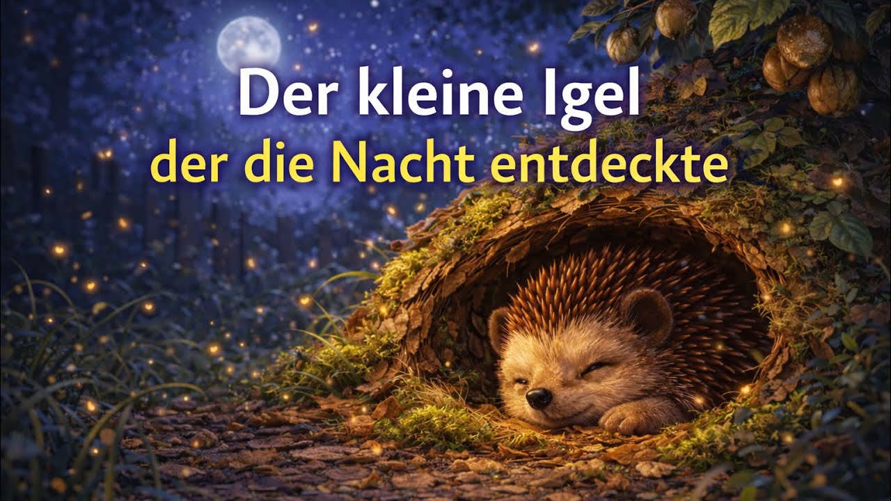 Der kleine Igel, der die Nacht entdeckte 🌙🦔 | Ruhige Einschlafgeschichte für Kinder 