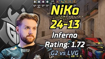 CS2 POV | G2 NiKo (24-13) vs LVG (Inferno) | IEM Chengdu 2024 | Apr 9, 2024 #cs2 #demo #g2 #pov