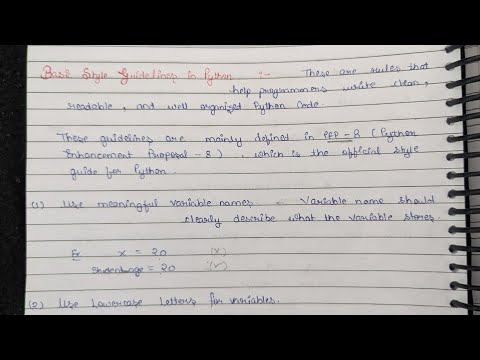 Python Lec 2 || Identifiers | Basic Style Guidelines in Python | Python Objects || Book & talks