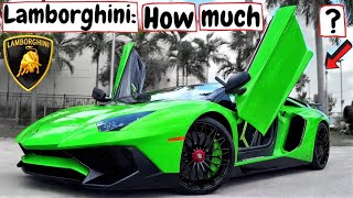 Lamborghini Car Price: How much Money for Lamborghini car? Cost for new Lambo: Aventador, Huracan