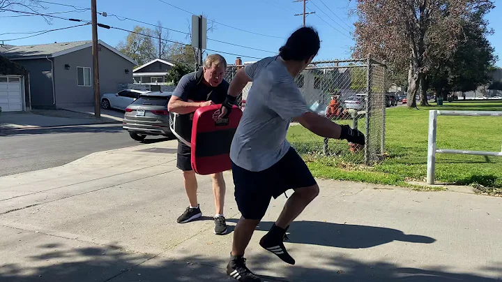 Elyes mastour boxing lesson with mark milstead