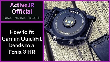 How to fit Garmin fenix 5x Quickfit bands to a Fenix 3 HR