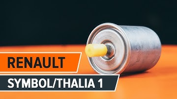 How to change fuel filter on RENAULT SYMBOL/THALIA 1 [TUTORIAL AUTODOC]