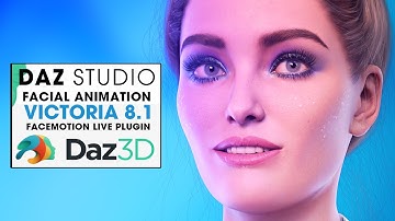 DAZ Studio Genesis 8.1 ~ Testing Victoria 8.1 Facial Animation with Facemotion Live