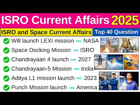 ISRO Current Affairs 2025 Latest ISRO News Missions ISRO Upcoming Projects Achievements 