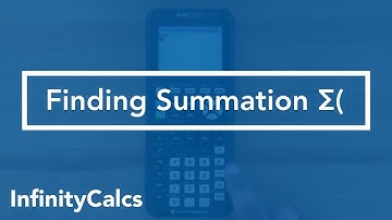 Where to find summation Σ (TI-84 CE Graphing Calculator)