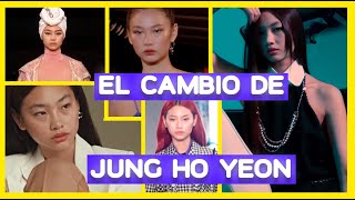 JUNG HOYEON 👁️su transformación IMPRESIONANTE 😍😍 de PASARELAS al cine el JUEGO DEL CALAMAR 😱2022 screenshot 1