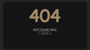 How To Make Animated 404 Not Found Page | Using Only html & css