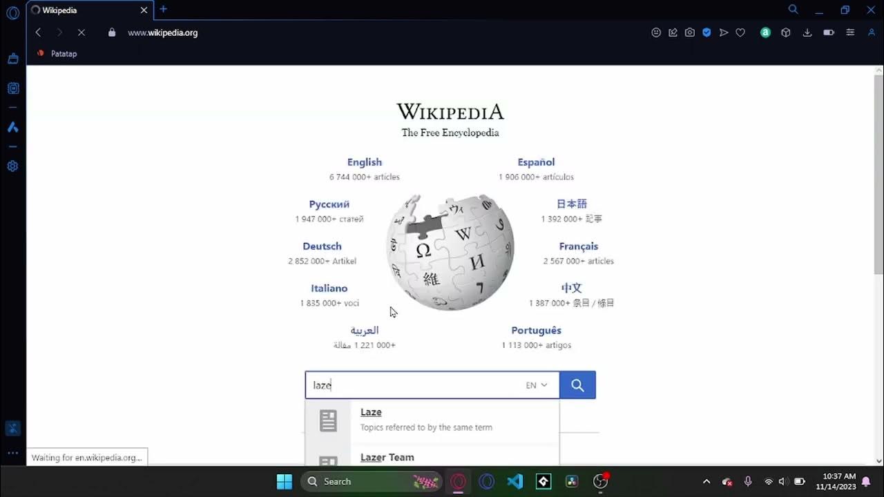 Wikipedia Speedrun (laser acronym definition) YouTube