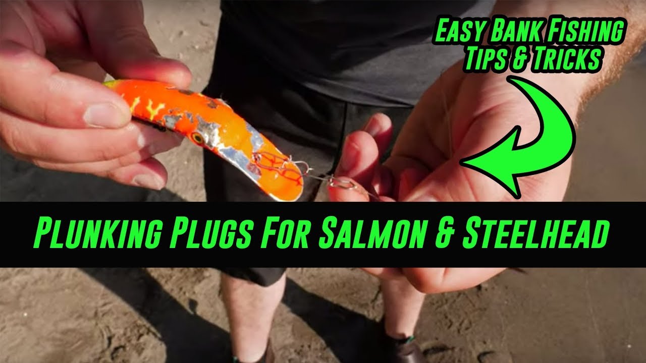 How To Plunk Salmon & Steelhead With Plugs - EASY BANK FISHING SETUP 
