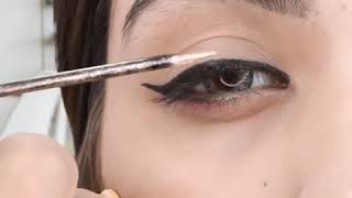 How to apply Glitter Winged Liner on Hooded Eyes |Medium Skintone |Forever Beauty