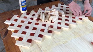 Creative Design Ideas Woodworking - DIY 3d Folding Table from Scrap Wood