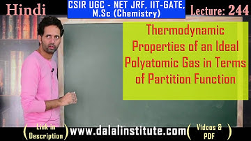 Thermodynamic Properties of an Ideal Polyatomic Gas in Terms of Partition Function