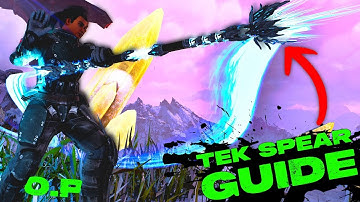 TEK SPEAR Guide!!! Ark Survival Ascendeds New Weapon Is WAY Overpowered!!! How To Use The Tek Spear!