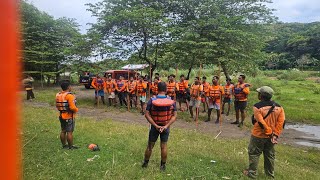 Latihan ketika pencarian laka sungai bersama lumba muda guyss di kali opak 🫡
