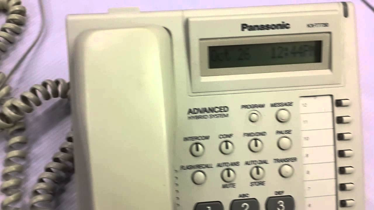 ตู้ สาขา โทรศัพท์ panasonic  2022 Update  วิธีบันทึกเสียงตู้สาขาโทรศัพท์ Panasonic KX-TES824, KX-TEM-824, KX-TEB308